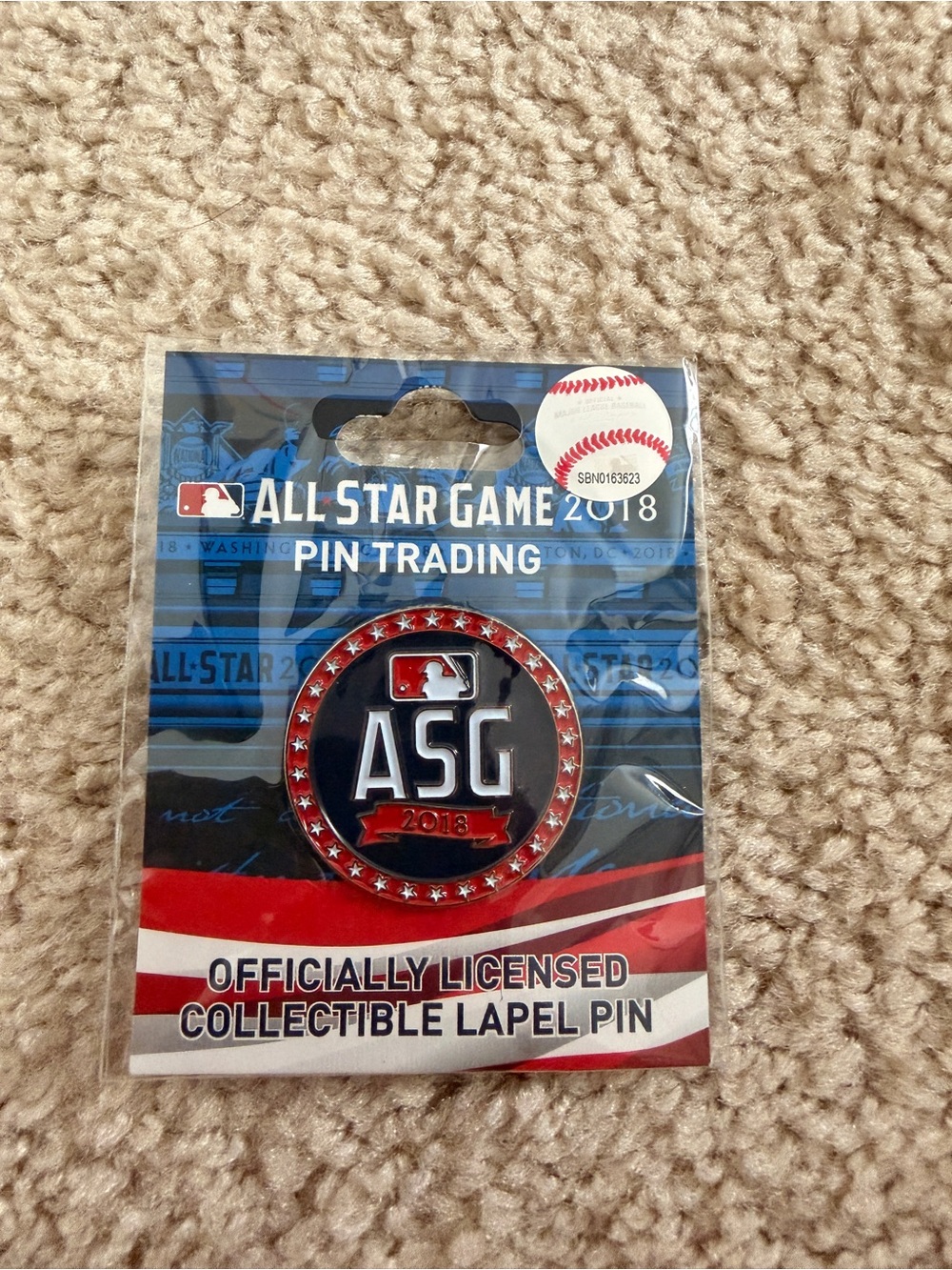 2018 MLB All-Star Game Washington DC ASG WinCraft Lapel Pin